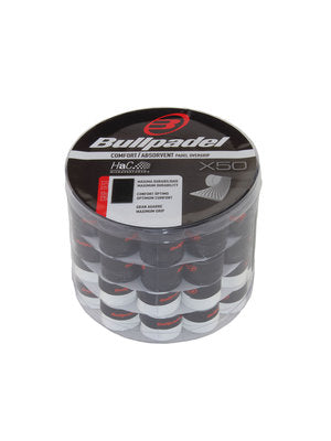 Bullpadel overgrip box (zwart/wit)
