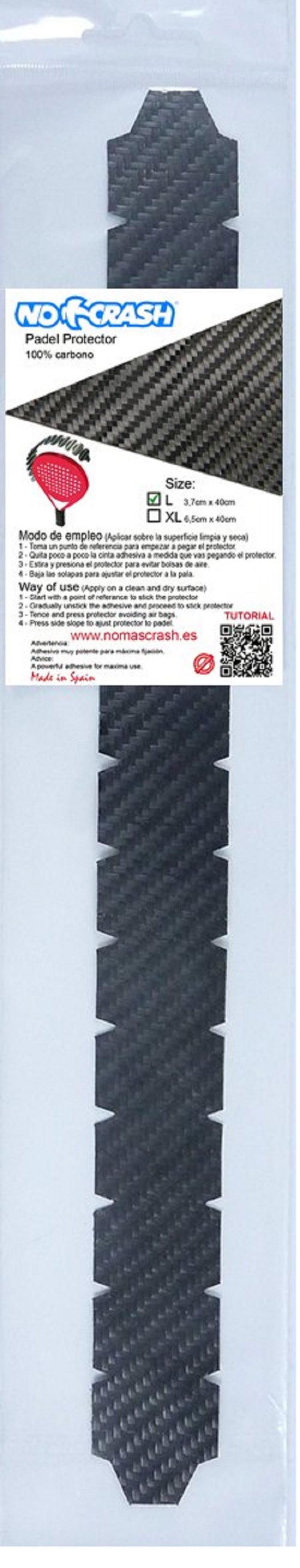 Bande de protection No+Crash : 100% carbone / Taille L