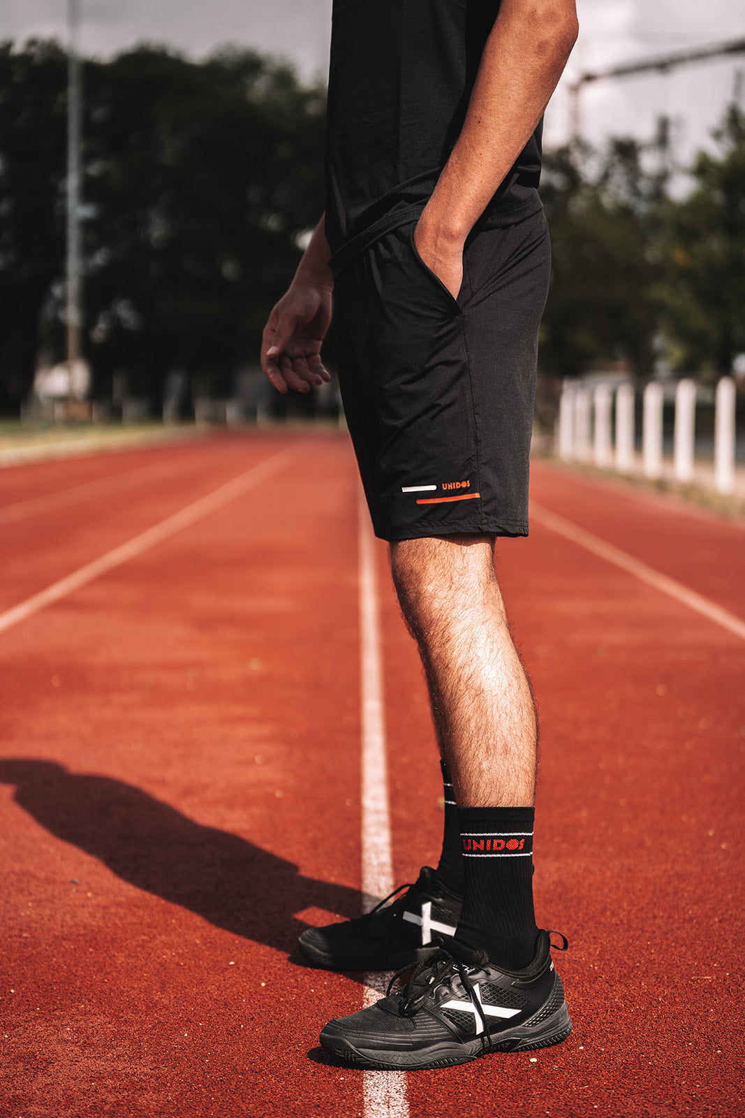 Short Unidos "Rayé" noir