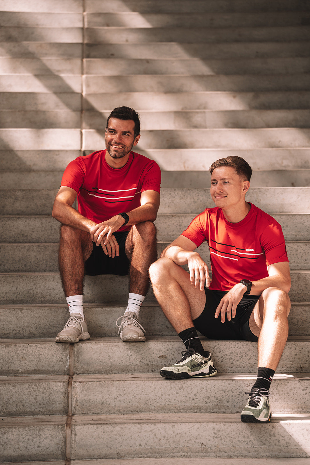 Chemise Unidos "Rayée" rouge