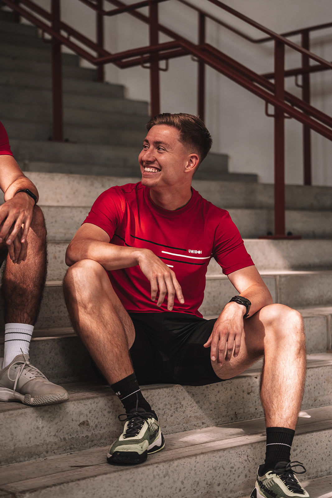 Chemise Unidos "Rayée" rouge