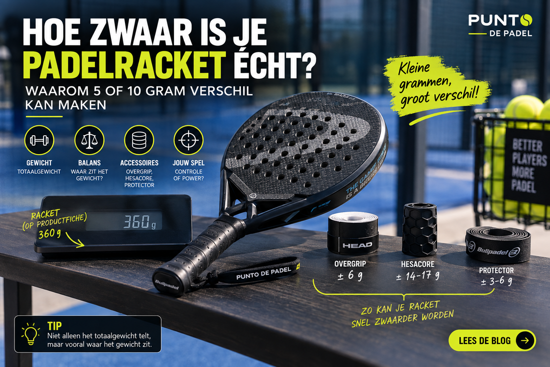 Hoe zwaar is je padelracket écht? Waarom 5 of 10 gram verschil kan maken 🎾⚖️