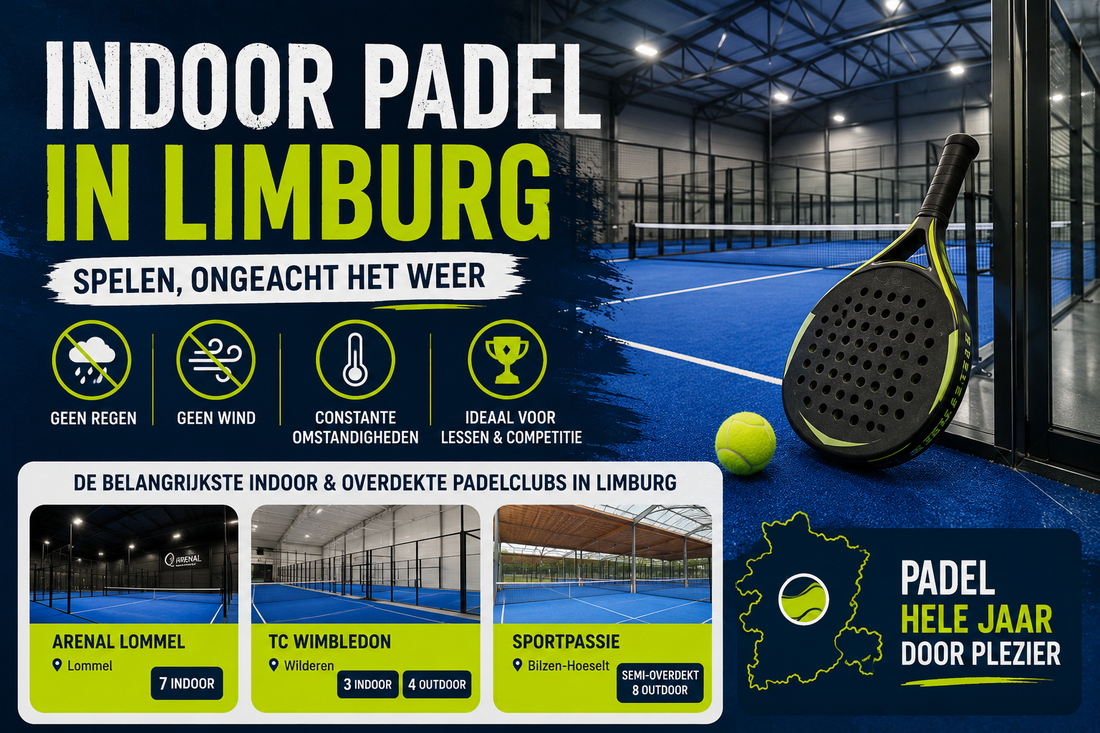 Indoor padel in Limburg (2026) – Alle indoor en overdekte padelclubs