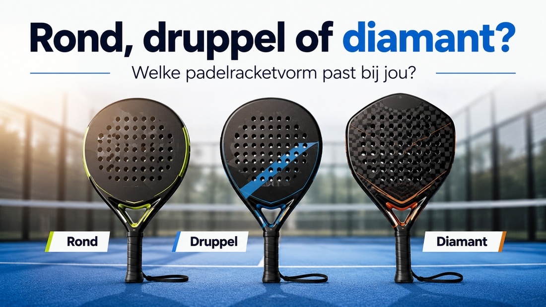 Rond, druppel of diamant: welke padelracketvorm past bij jou?