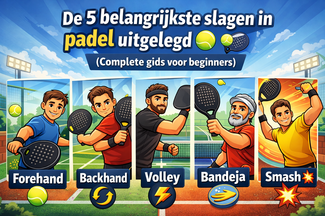 De 5 belangrijkste slagen in padel uitgelegd 🎾