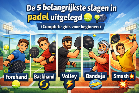 De 5 belangrijkste slagen in padel uitgelegd 🎾