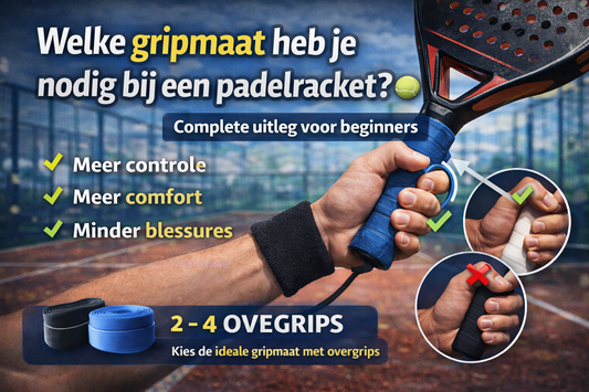 Welke gripmaat heb je nodig bij een padelracket? 🎾