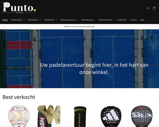 Opening webshop | Punto de Padel