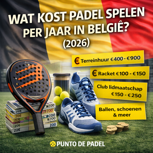 Wat kost padel spelen per jaar in België? Realistisch kostenoverzicht voor 2026
