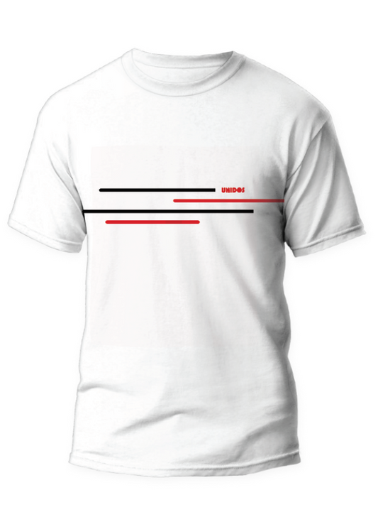Unidos shirt "Gestreept" wit