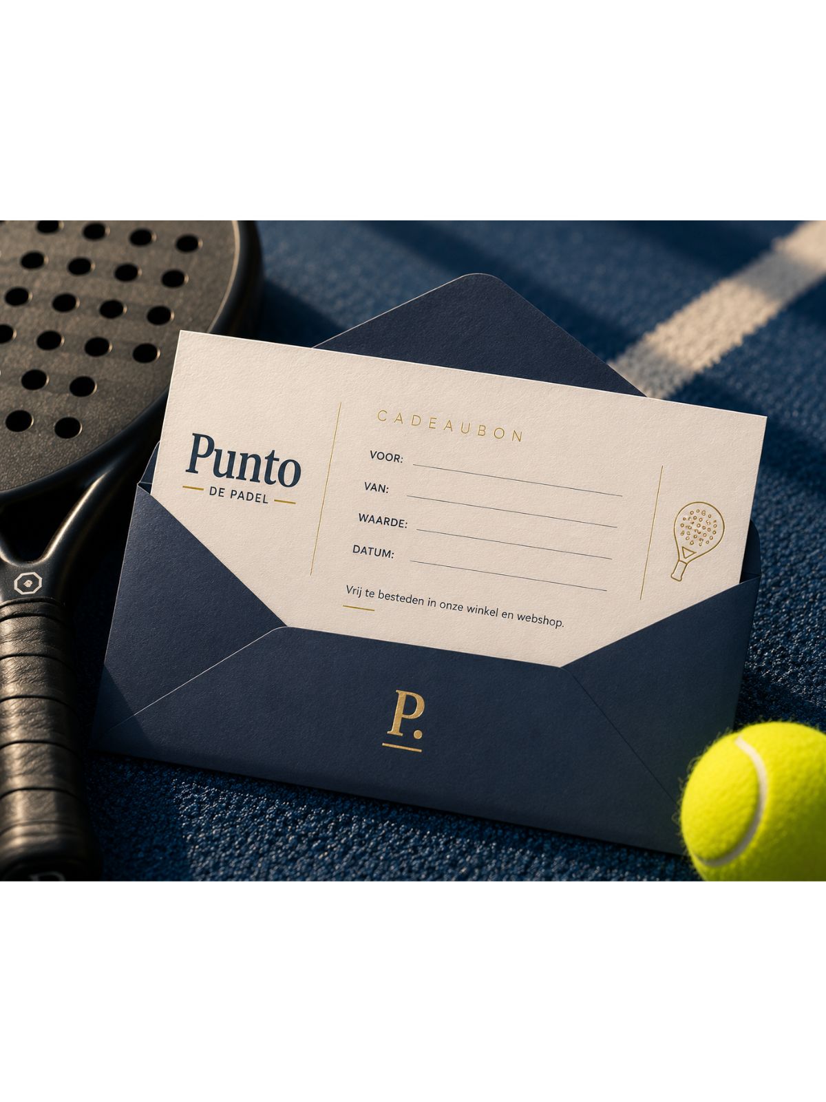 Cadeaubon van Punto de Padel – het ideale cadeau voor padelliefhebbers